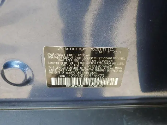 2011 SUBARU FORESTER 2.5X  