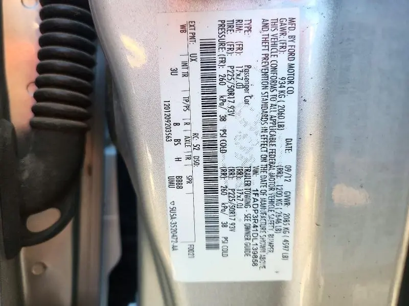 2013 FORD FOCUS BEV  