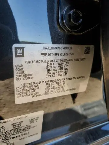 2020 GMC SIERRA K2500 AT4  