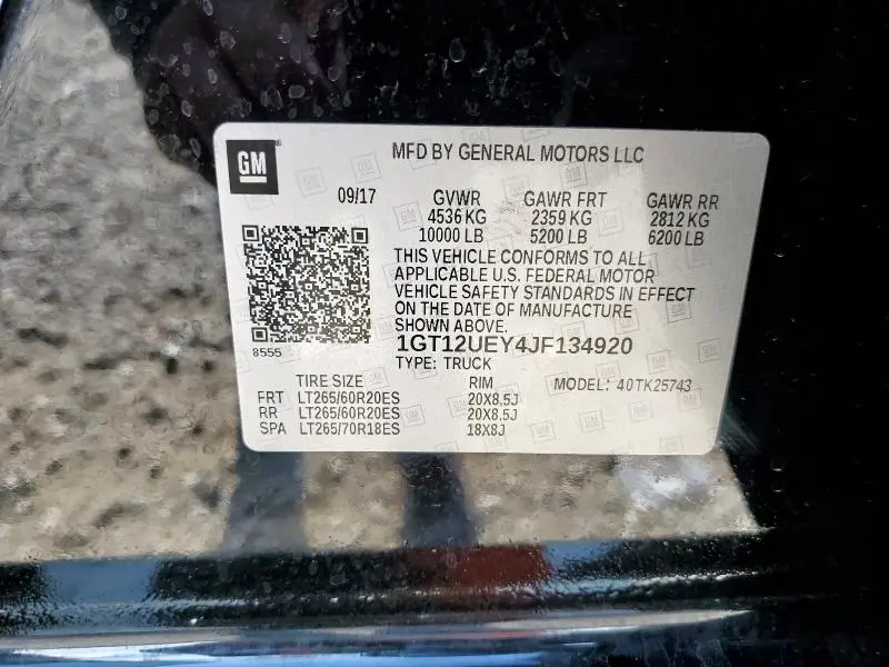 2018 GMC SIERRA K2500 DENALI  