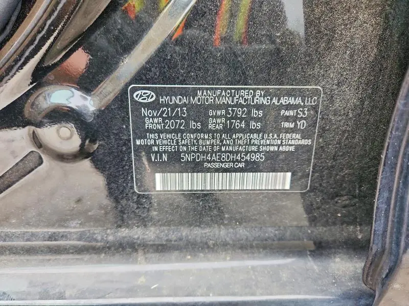 2013 HYUNDAI ELANTRA GLS  