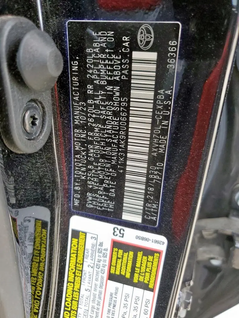2024 TOYOTA CAMRY XSE  