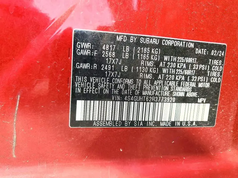 2024 SUBARU CROSSTREK WILDERNESS  
