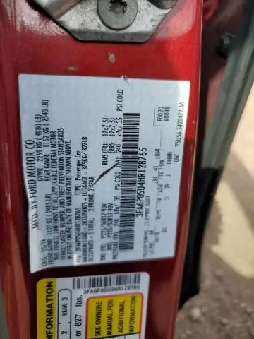 2017 FORD FUSION TITANIUM PHEV  