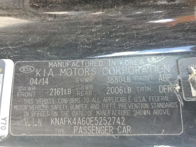 2014 KIA FORTE LX  