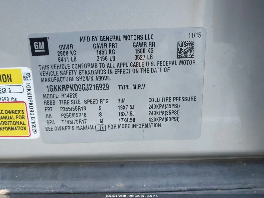 2016 GMC ACADIA SLE-2