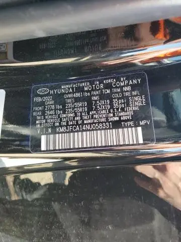 2022 HYUNDAI TUCSON SEL CONVENIENCE  