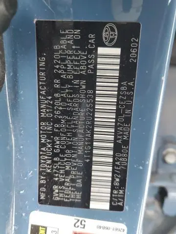 2024 TOYOTA CAMRY SE NIGHT SHADE  