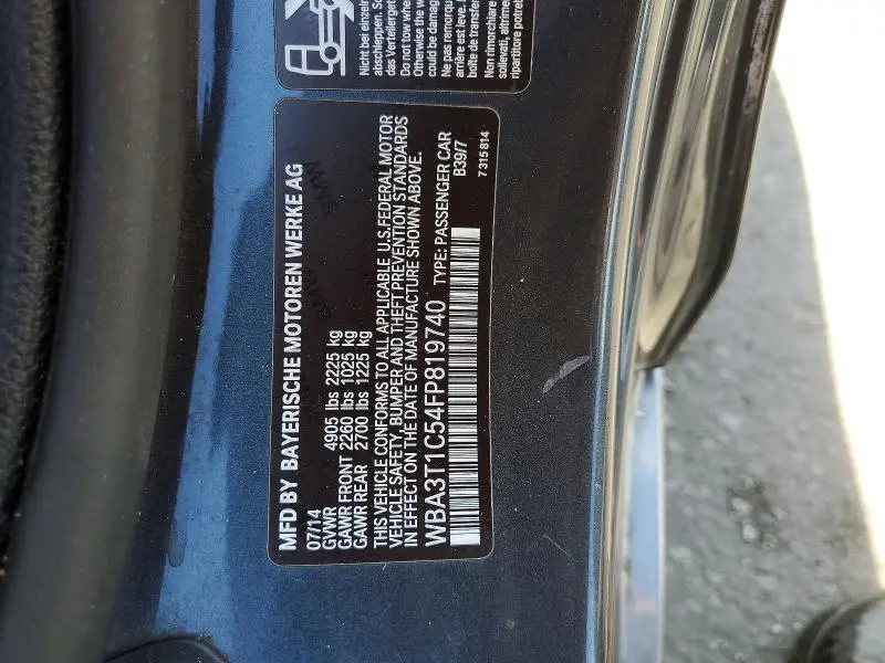2015 BMW 428 XI SULEV  