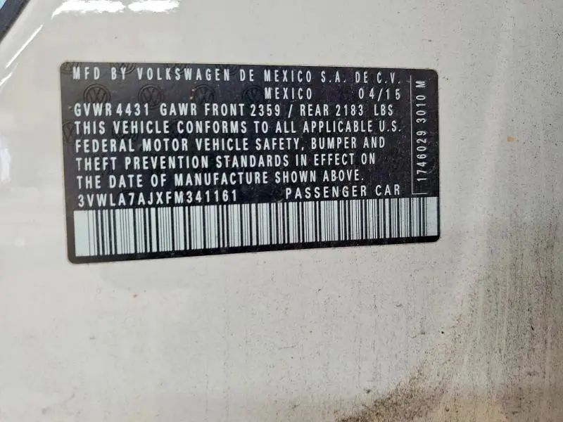 2015 VOLKSWAGEN JETTA TDI  