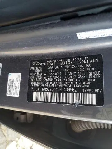 2017 HYUNDAI TUCSON SE  