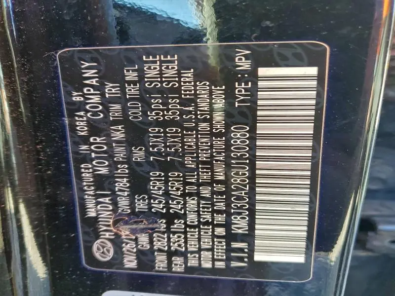 2016 HYUNDAI TUCSON LIMITED  