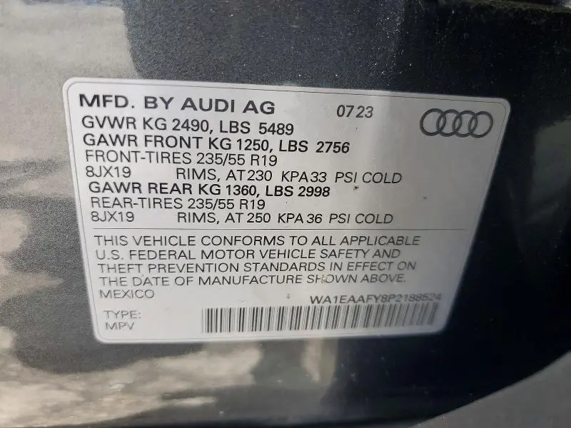 2023 AUDI Q5 PREMIUM PLUS 45  