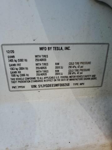 2021 TESLA MODEL Y 