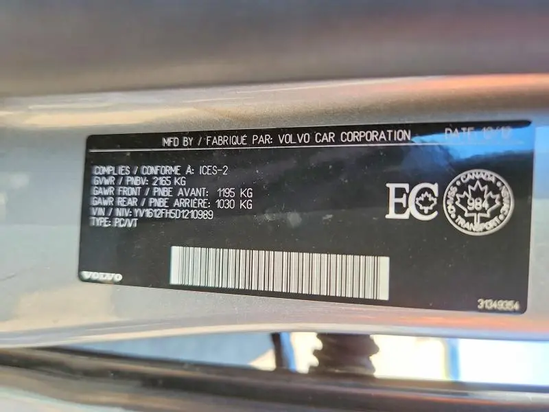 2013 VOLVO S60 T5  