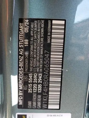 2024 MERCEDES-BENZ E 350 4MATIC  