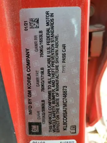 2021 CHEVROLET SPARK 1LT  