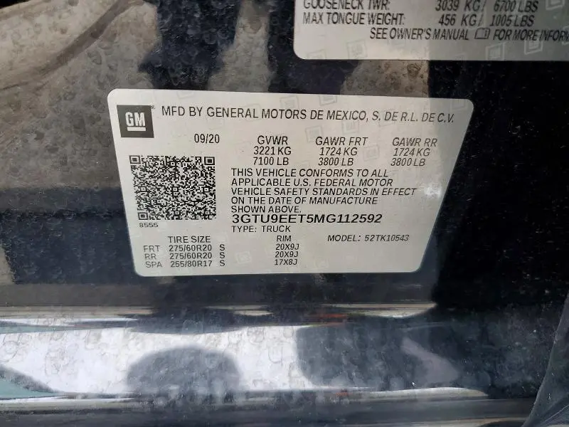 2021 GMC SIERRA K1500 AT4  