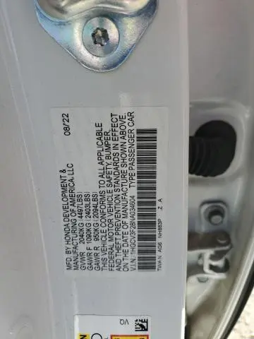 2022 HONDA ACCORD HYBRID SPORT  