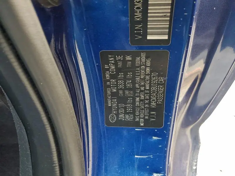 2011 HYUNDAI ACCENT GL  