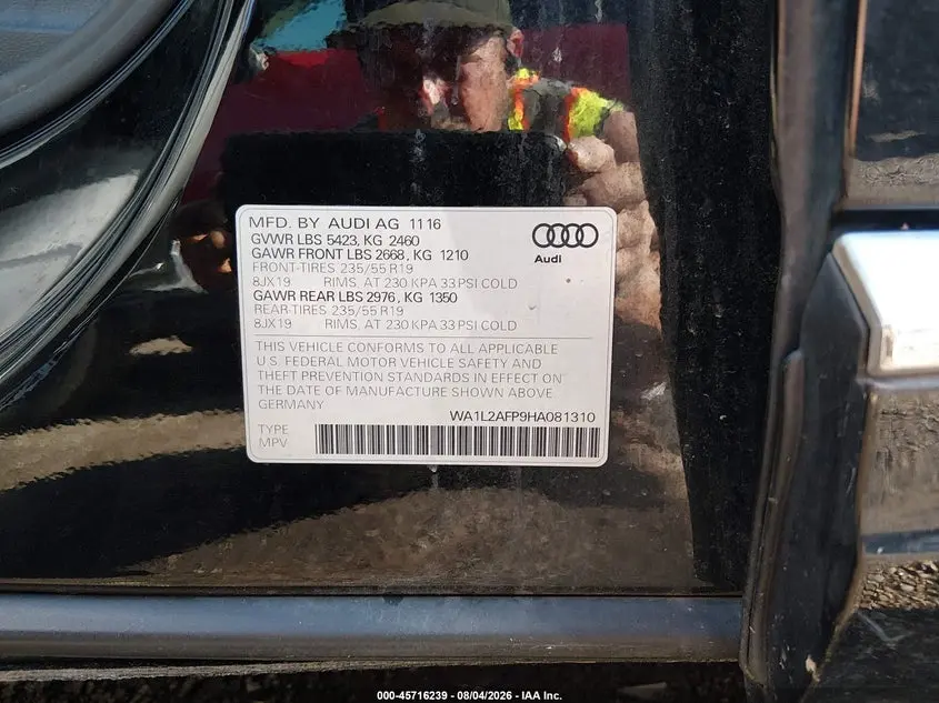 2017 AUDI Q5 2.0T PREMIUM