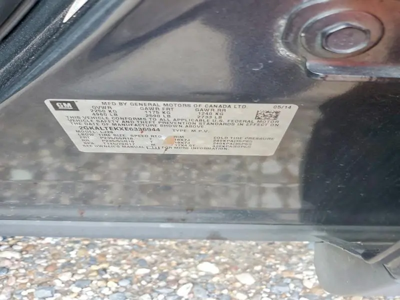 2014 GMC TERRAIN SLT  