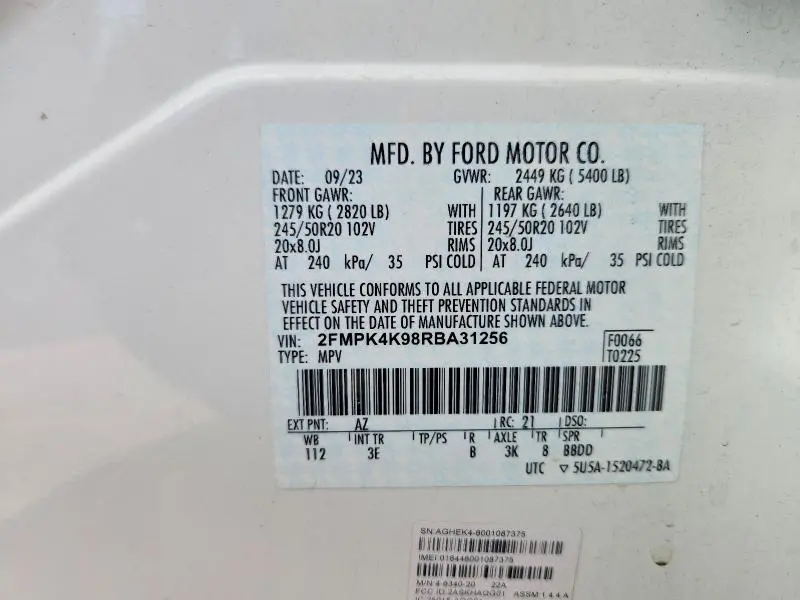 2024 FORD EDGE TITANIUM  