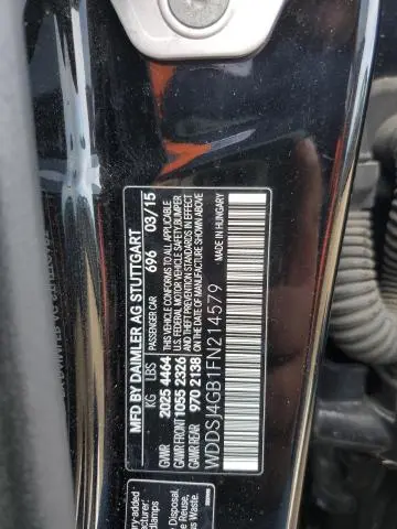 2015 MERCEDES-BENZ CLA 250 4MATIC