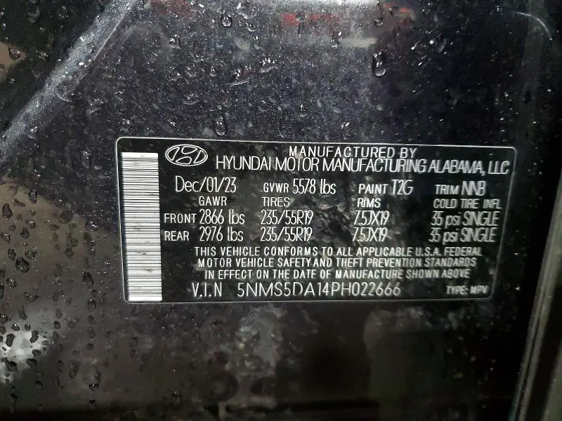 2023 HYUNDAI SANTA FE LIMITED  