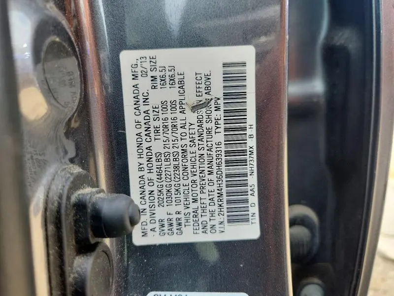 2013 HONDA CR-V LX  