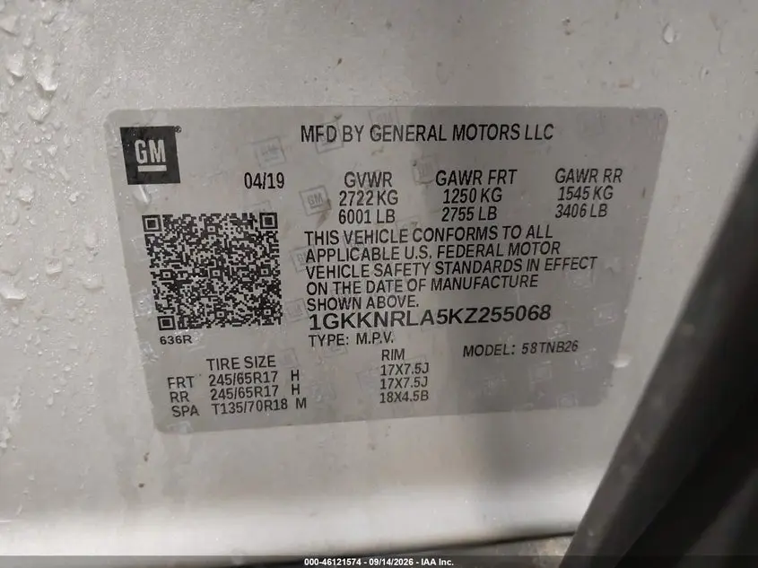 2019 GMC ACADIA SLE
