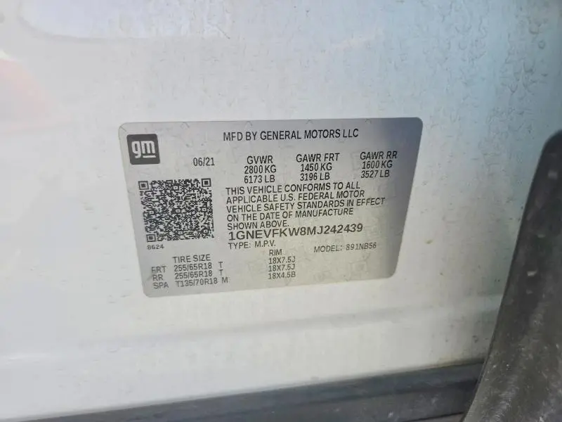2021 CHEVROLET TRAVERSE LS  