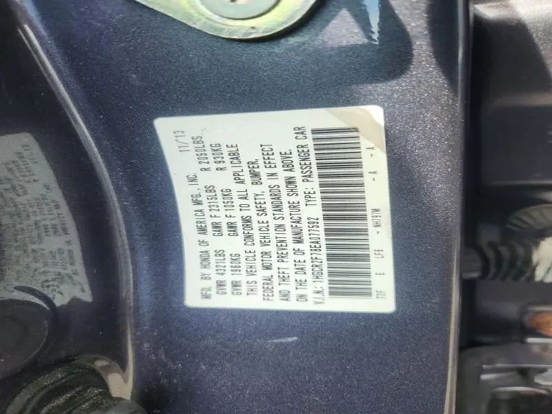 2014 HONDA ACCORD EX  