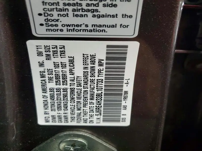 2011 HONDA CR-V LX  