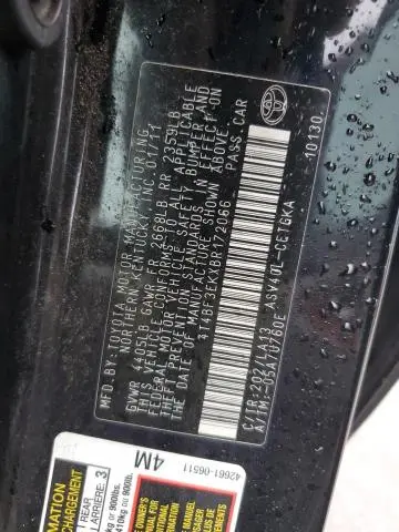 2011 TOYOTA CAMRY BASE  