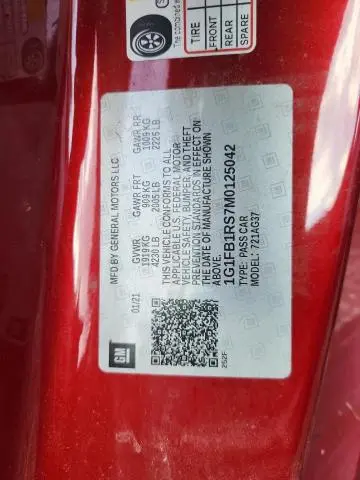 2021 CHEVROLET CAMARO LS  