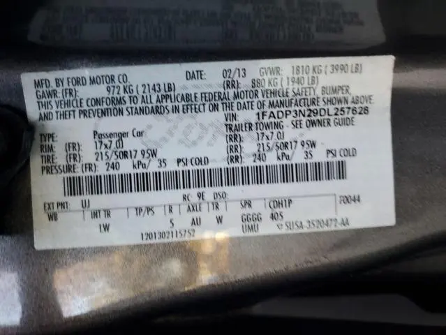 2013 FORD FOCUS TITANIUM  