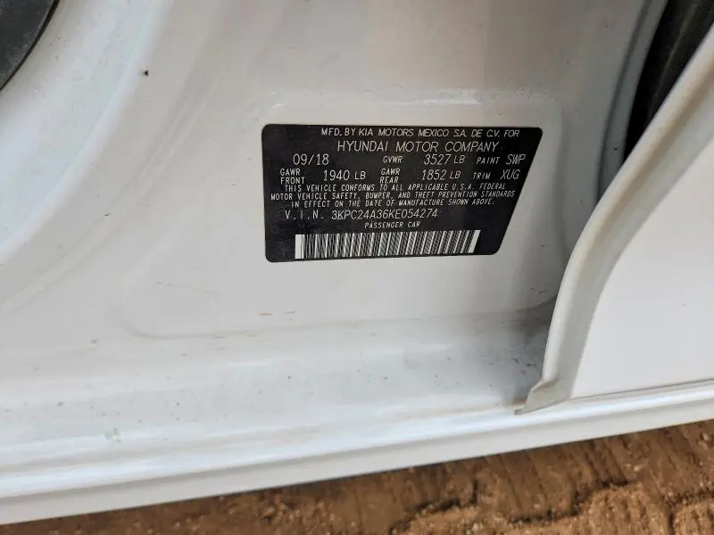 2019 HYUNDAI ACCENT SE  