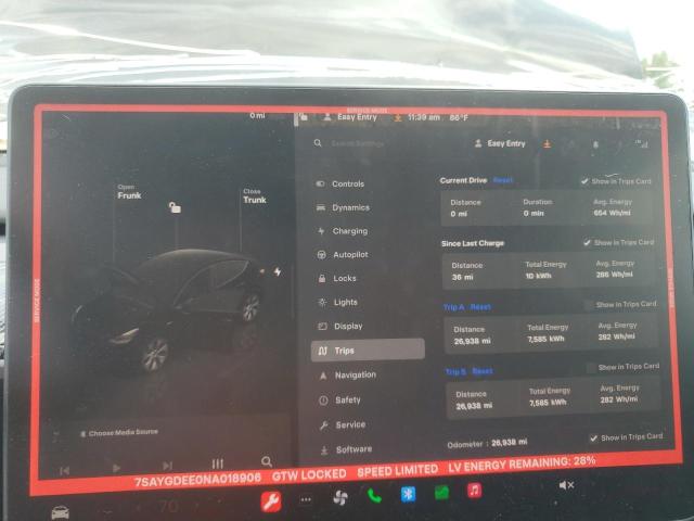 2022 TESLA MODEL Y 