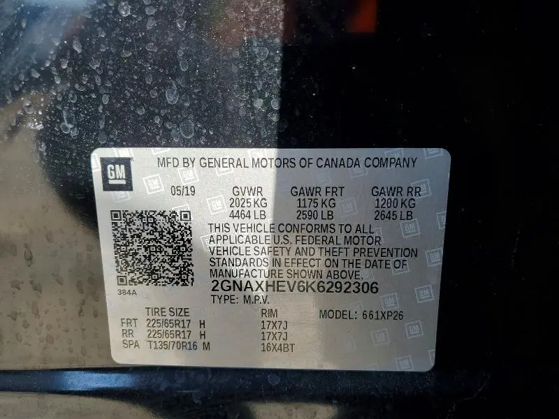 2019 CHEVROLET EQUINOX LS  