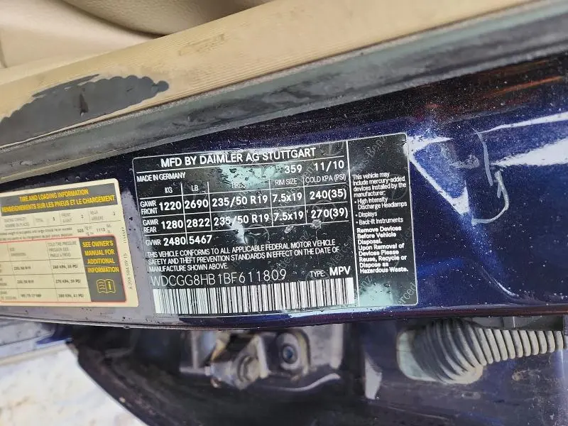 2011 MERCEDES-BENZ GLK 350 4MATIC  