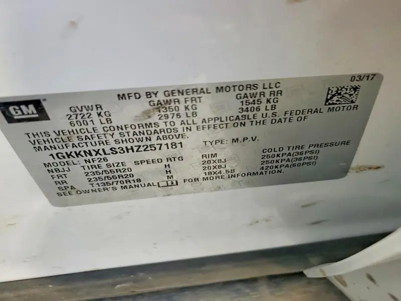 2017 GMC ACADIA DENALI  