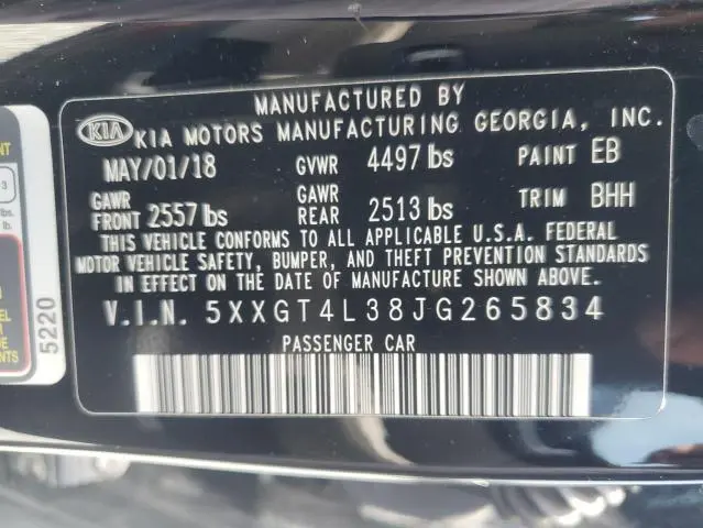 2018 KIA OPTIMA LX  