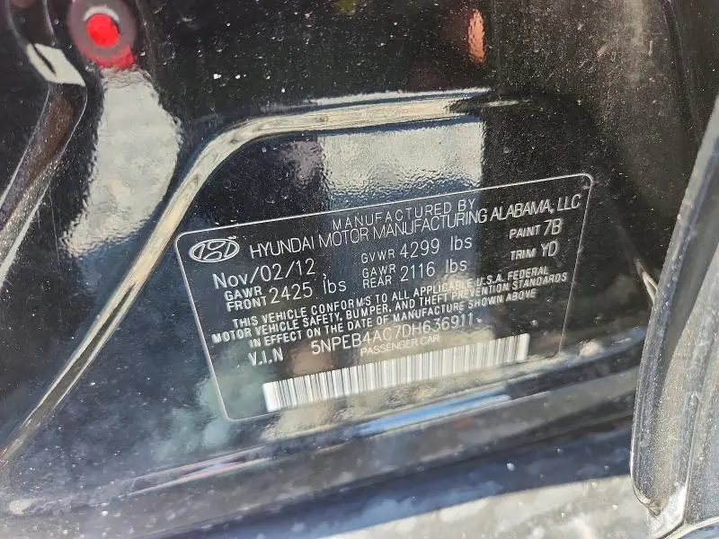 2013 HYUNDAI SONATA GLS  