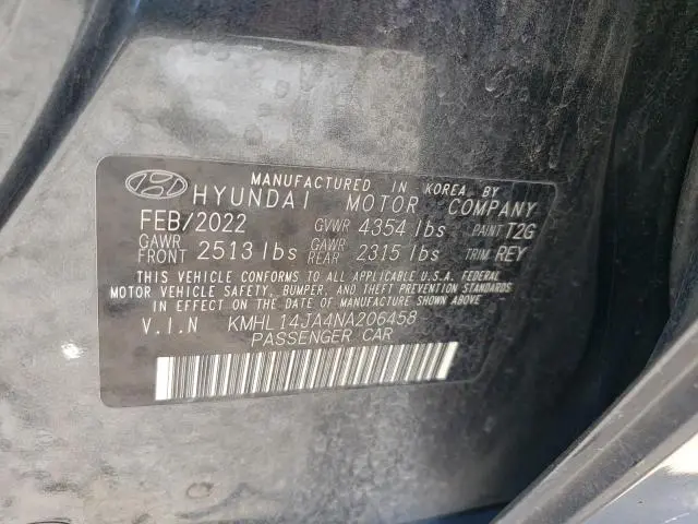 2022 HYUNDAI SONATA SEL  