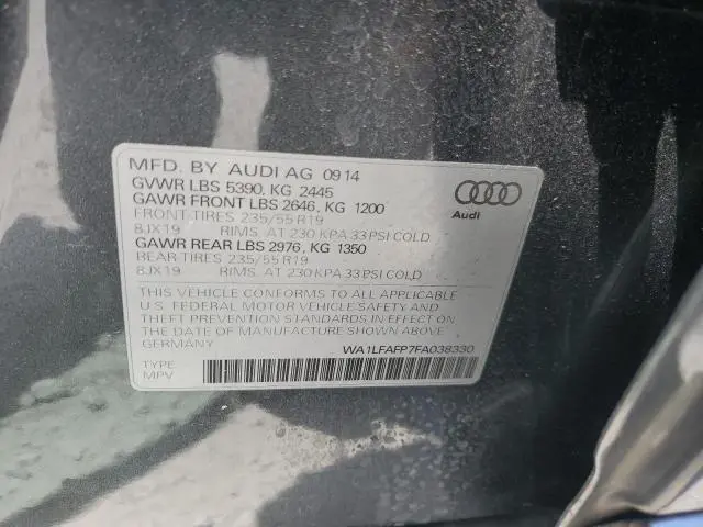 2015 AUDI Q5 PREMIUM PLUS  