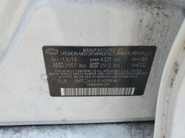 2015 HYUNDAI SONATA ECO  
