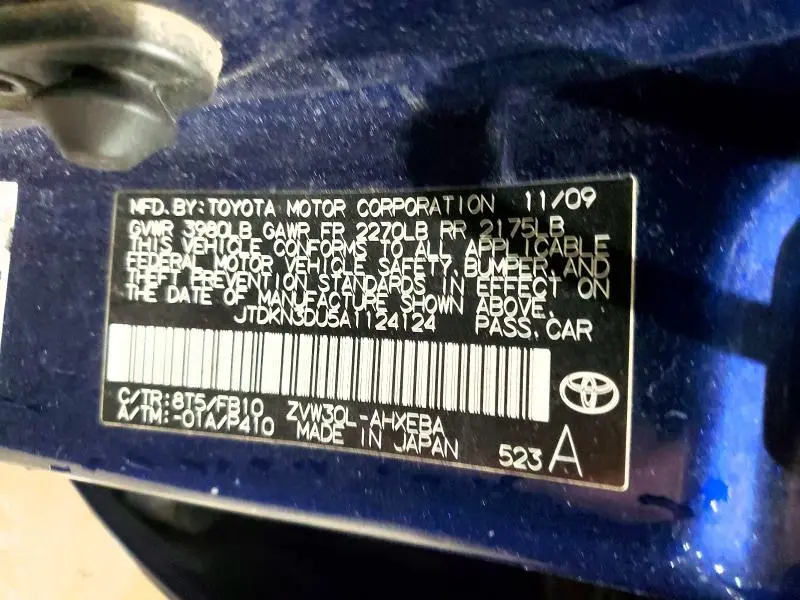 2010 TOYOTA PRIUS II  