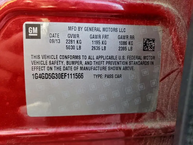 2014 BUICK LACROSSE PREMIUM  