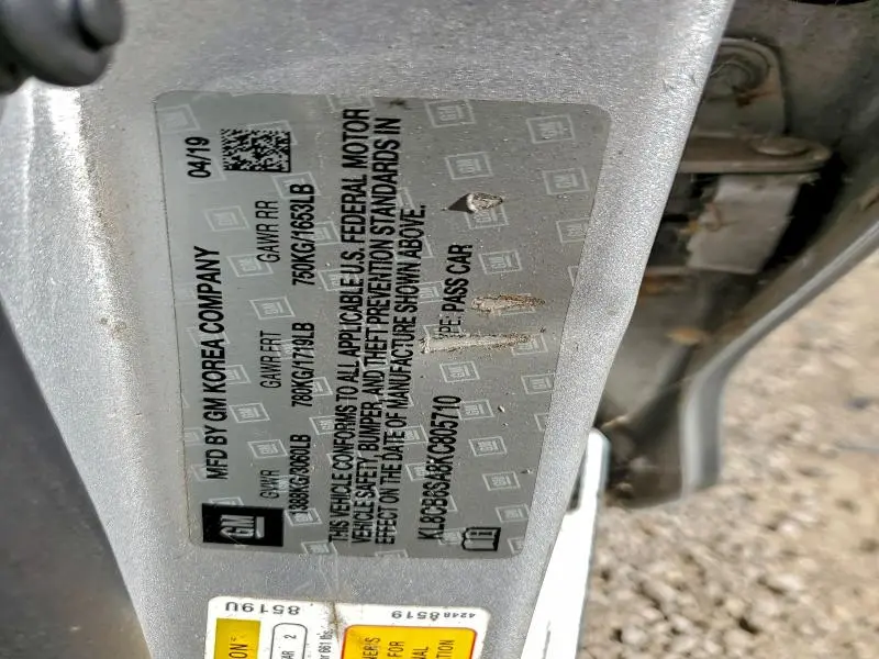 2019 CHEVROLET SPARK LS  